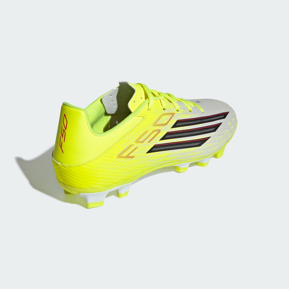 ADIDAS F50 CLUB Firm Ground / Multi Ground Football Boots Team Solar Yellow 2/Core Black/Lucid Red