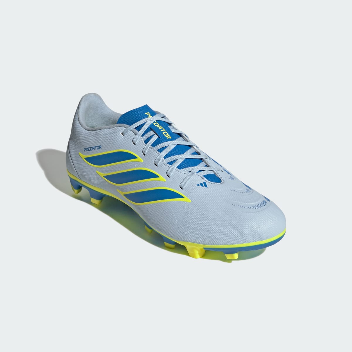ADIDAS Predator Club Firm Ground/Multi Ground Football Boots Crystal Sky/Ray Blue/Team Solar Yellow 2
