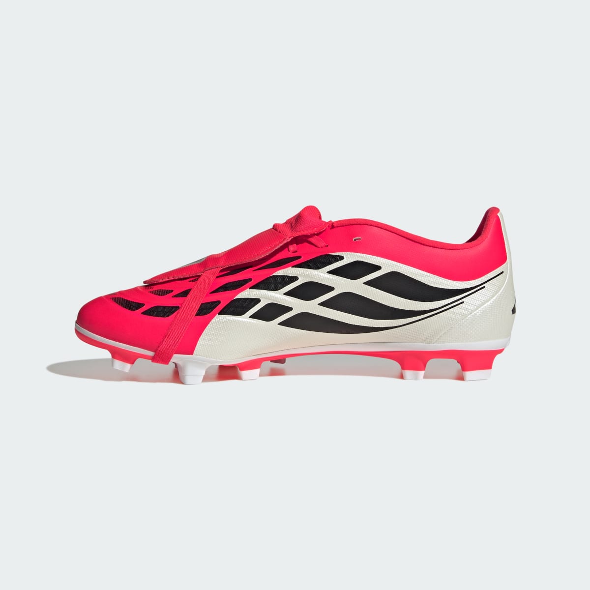 ADIDAS Predator Club Fold-Over Tongue Firm Ground/Multi Ground Football Boots Lucid Red/Core Black/Cloud White