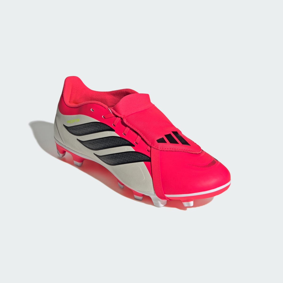 ADIDAS Predator Club Fold-Over Tongue Firm Ground/Multi Ground Football Boots Lucid Red/Core Black/Cloud White