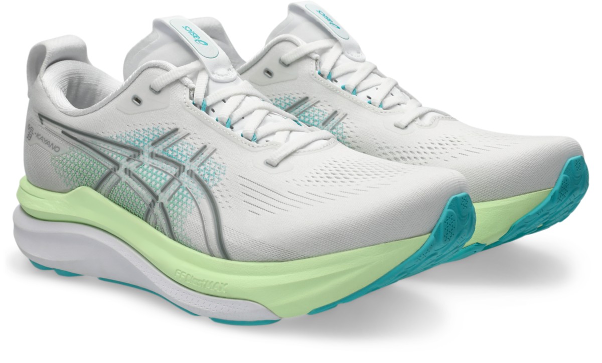 ASICS GEL-KAYANO 33 White/Energy Aqua