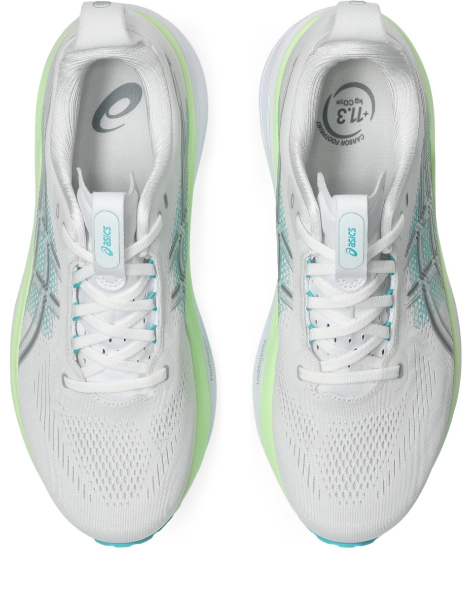 ASICS GEL-KAYANO 33 White/Energy Aqua