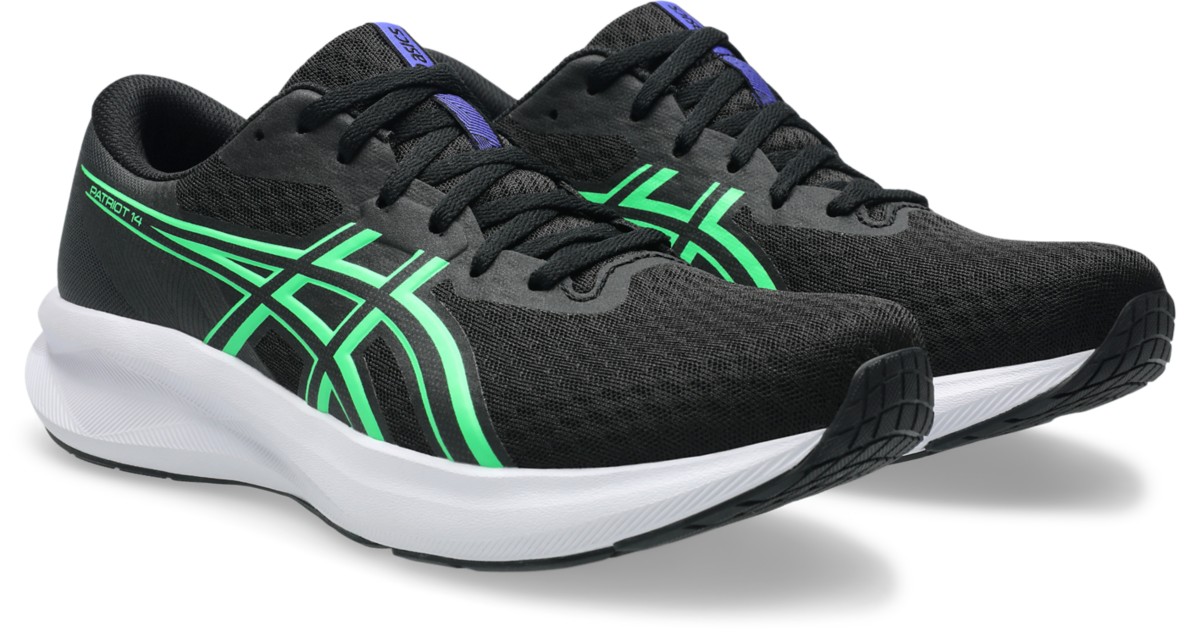 ASICS PATRIOT 14 Black/Vital Green