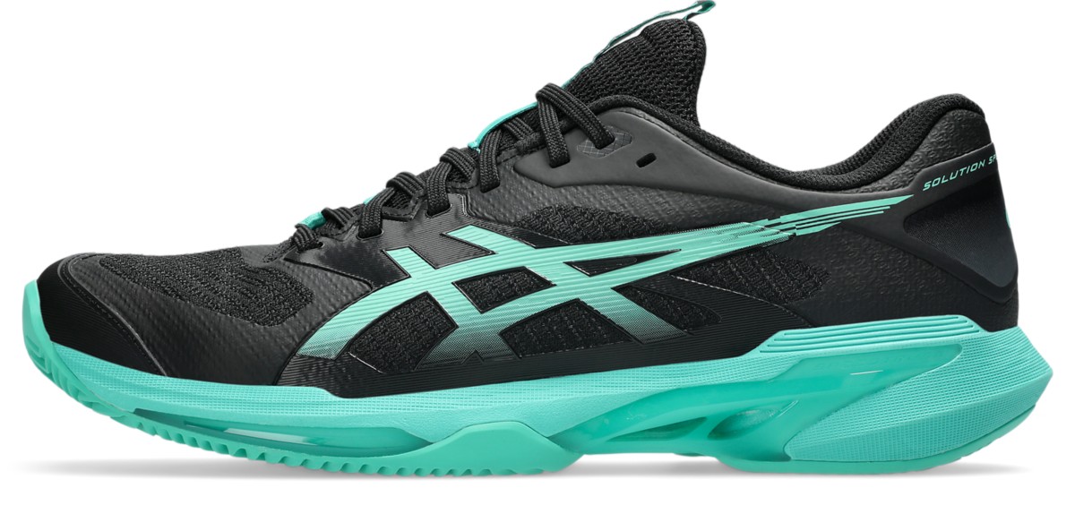 ASICS SOLUTION SPEED FF 4 CLAY Black/Aurora Green