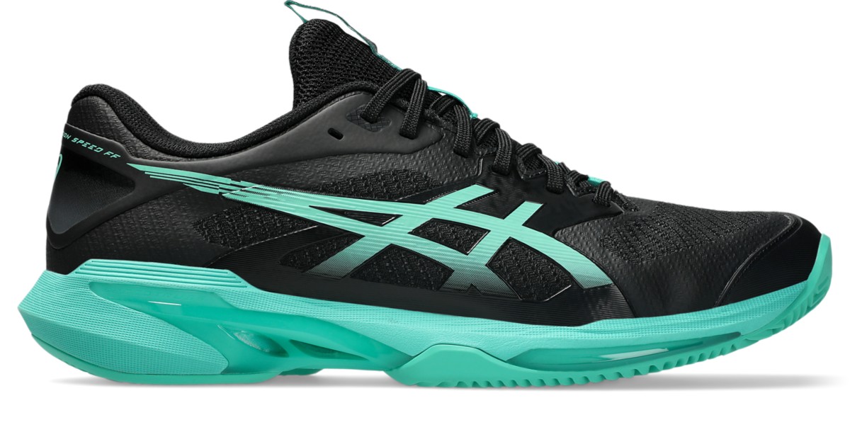 ASICS SOLUTION SPEED FF 4 CLAY Black/Aurora Green